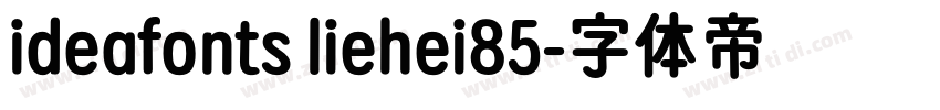 ideafonts liehei85字体转换